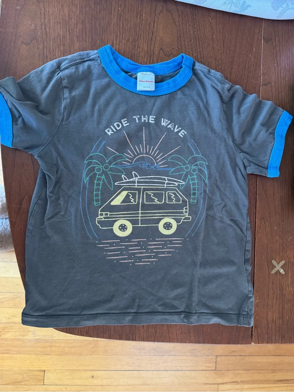 Hanna Andersson Gray Tee Size 6-7